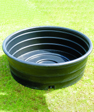 BAC DE PATURAGE ROND NOIR 280L 1100mm x 300mm
