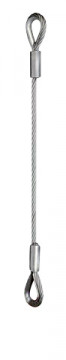 ELINGUECABLE GALVA 6X19 DIAM.12MM LONG.10M AVEC 2 BOUCLES COSSEES