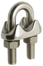 SERRE CÂBLE Á ÉTRIER, QUALITÉ INOX, DIAMÈTRE 2, BOÎTE DE 10