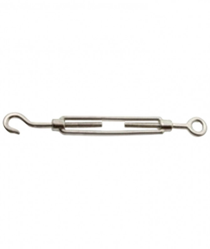 TENDEUR DE CÂBLE, OEIL/CROCHET, QUALITÉ INOX, DIAMÈTRE 8, BOÎTE DE 5