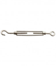 TENDEUR DE CÂBLE, OEIL/CROCHET, QUALITÉ INOX, DIAMÈTRE 8, BOÎTE DE 5