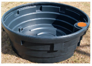 BAC DE PATURAGE ROND 600L A BOITIER FLOTTEUR  1300mmx600mm (flotteur non inclus)