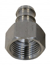 RACCORD EN INOX POUR TUYAU SOUPLE 1/2'', F.