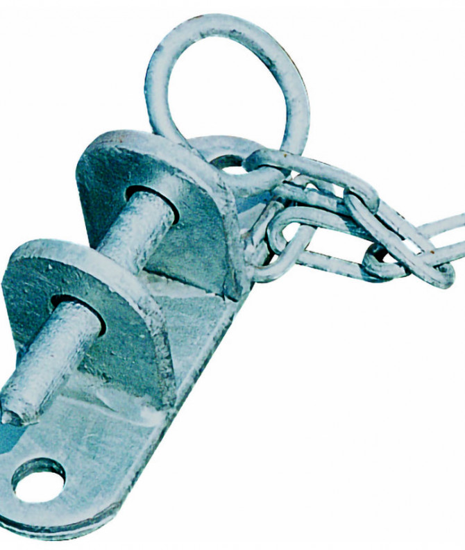 PAIRE DE CHAPES DE FIXATION SIMPLES GALVANISE