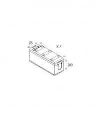 N°45 BATTERIE ATTRACTIV -LIQUIDE 12 V -140 Ah -1000 A - 512x175x209(0301063544)