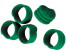 BAGUE D'IDENTIFICATION VOLAILLES 16MM VERT - lot de 20 pièces