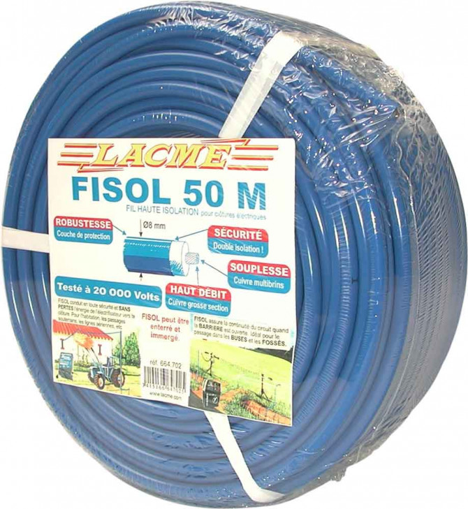 FIL FISOL 50M, SÉCURITÉ, GRAND DÉBIT, RÉSISTANCE, SOUPLESSE