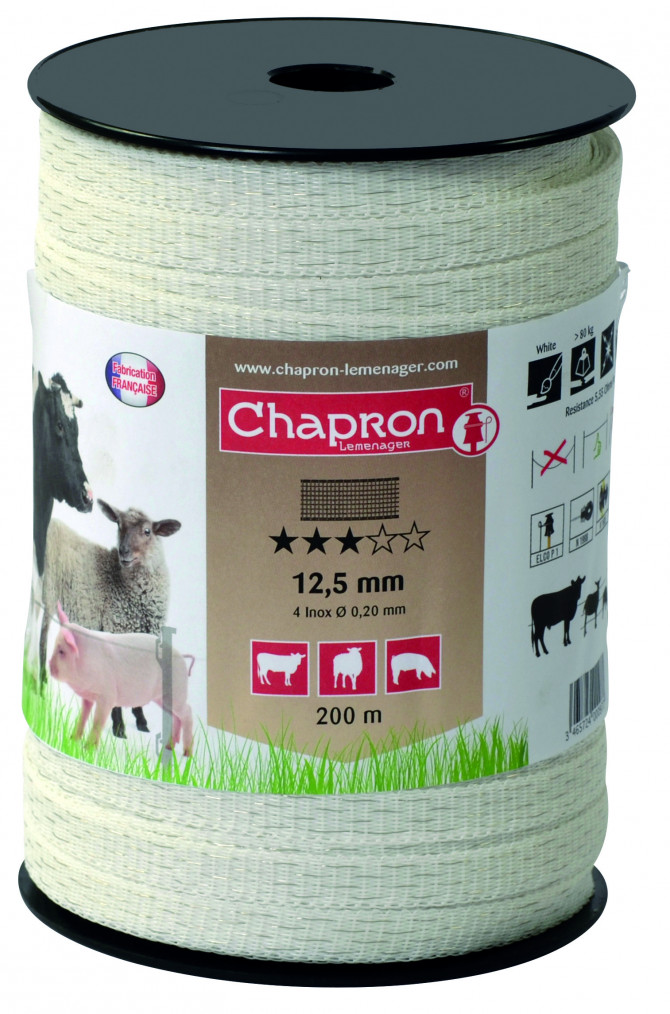 RUBAN 12,5 BLANC 200M