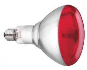 LAMPE INFRAROUGE VERRE TREMPE PHILIPS 150W - ROUGE