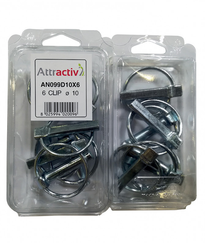 GOUPILLE CLIP ø10MM - ATTRACTIV - COQUE DE 6 PIECES