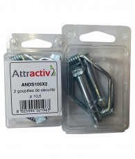 GOUPILLE DE SECURITE ø10,5MM - ATTRACTIV - COQUE DE 2 PIECES