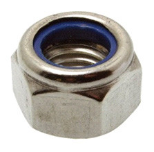 ÉCROU FREIN QUALITÉ INOX, D6, BOÎTE DE 200