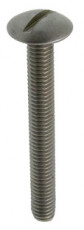 VIS POELIER, TÊTE RONDE LARGE Á FENTE, QUALITÉ INOX, 6X70, BOÎTE DE 100