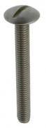VIS POELIER, TÊTE RONDE LARGE Á FENTE, QUALITÉ INOX, 8X70, BOÎTE DE 100