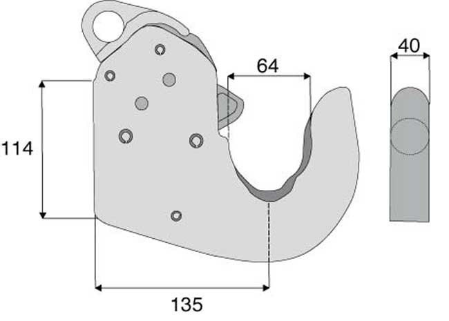 CROCHET DE BRAS INFERIEUR CBM CAT 3