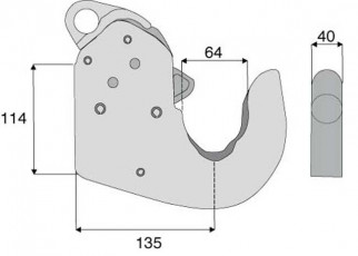 CROCHET DE BRAS INFERIEUR CBM CAT 3
