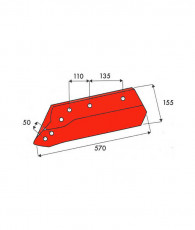 SOC A POINTE - DROITE - KUHN/HUARD - ADAPT - 622134 - 14'