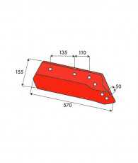 SOC A POINTE - GAUCHE - KUHN/HUARD - ADAPT - 622135 - 14'