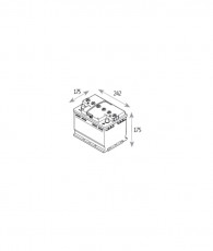 N°10 BATTERIE ATTRACTIV - LIQUIDE - 12 V - 60 Ah -530 A -242x175x175(0301055559)