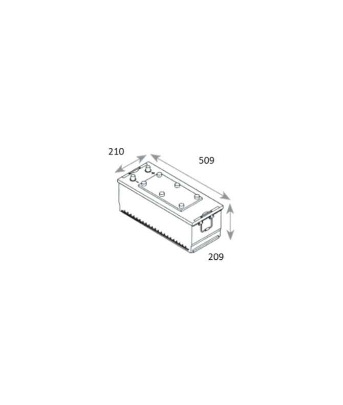 N°27 BATTERIE ATTRACTIV - LIQUIDE 12 V -140 Ah -1000 A - 508x209x202(0301063013)