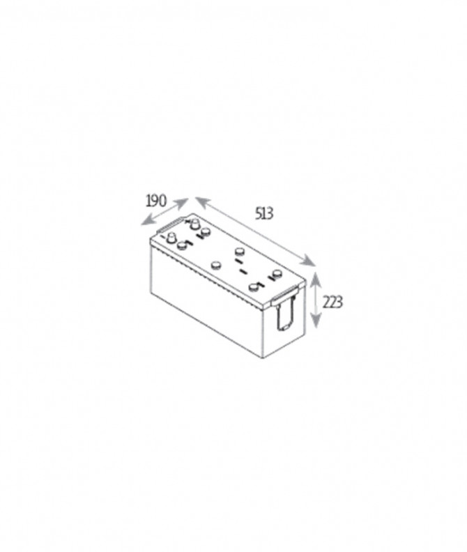 N°36 BATTERIE ATTRACIV - LIQUIDE -12V-140Ah - 960A - 513x190x223