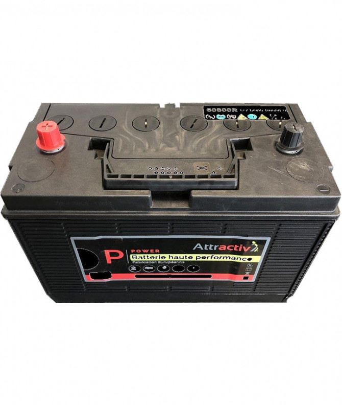 BATTERIE ATTRACTIV - LIQUIDE 12V-120AH-1000A-330xx175x230 - Bornes centrales