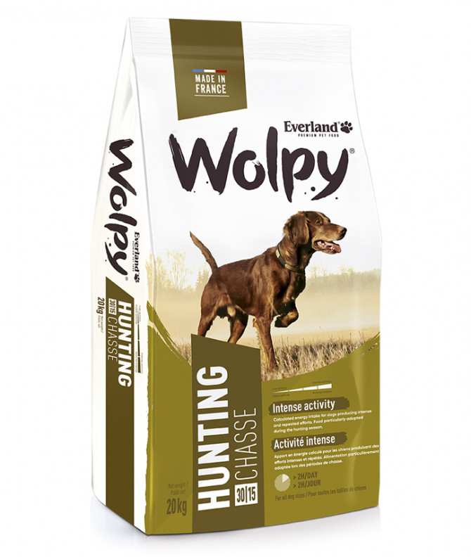 ALIMENT CHIEN WOLPY CHASSE 20kg