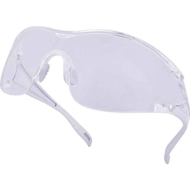 LUNETTE DE PROTECTION POLYCARBONATE INCOLORE - PONT NASAL PVC SOUPLE - brochable