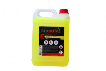 LIQUIDE DE REFROIDISSEMENT -25° TYPE D (jaune fluo) - BIDON DE 5L ATTRACTIV