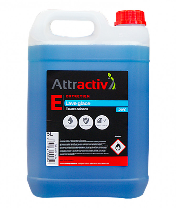 LAVE GLACE TOUTE SAISON -20° SANS METHANOL ATTRACTIV - 5L