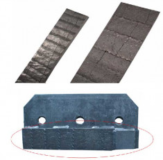 BANDE ANTI-USURE 60HRC - 1400 X 60 X 10