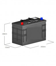 N°21 - BATTERIE ATTRACTIV - LIQUIDE - 12V-110Ah-750A - 345x172x230