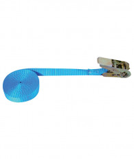 SANGLE À CLIQUET BLEU - 5m x 25mm - 800 KG - SOUS BLISTER