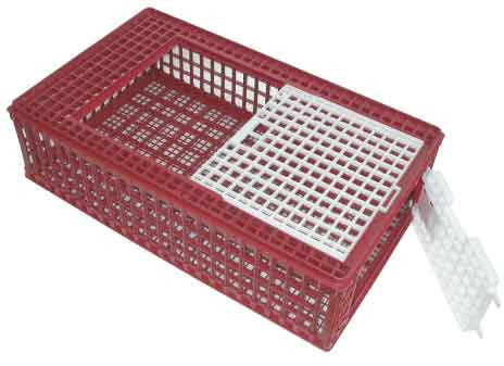 CAGE DE TRANSPORT VOLAILLES PVC  95X57X24CM