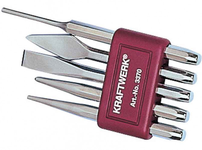 JEU DE 5 BURINS CHASSE-POINTES -GOUP. KRAFTWERK