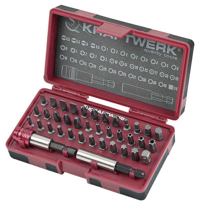 BOÎTE ERGOKRAFT DE 38 EMBOUTS 1/4' KRAFTWERK