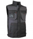 BODYWARMER SABLE TRICOLOR GRIS/NOIR/ROUGE MULTIPOCHES MATELASSE