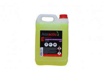 LIQUIDE DE REFROIDISSEMENT -25° UNIVERSEL (jaune fluo) - BIDON DE 5L ATTRACTIV