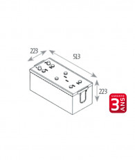 N°70 BATTERIE ATTRACTIV-LIQUIDE 12V-180AH-1020A-513x223x223-GARANTIE 3ANS